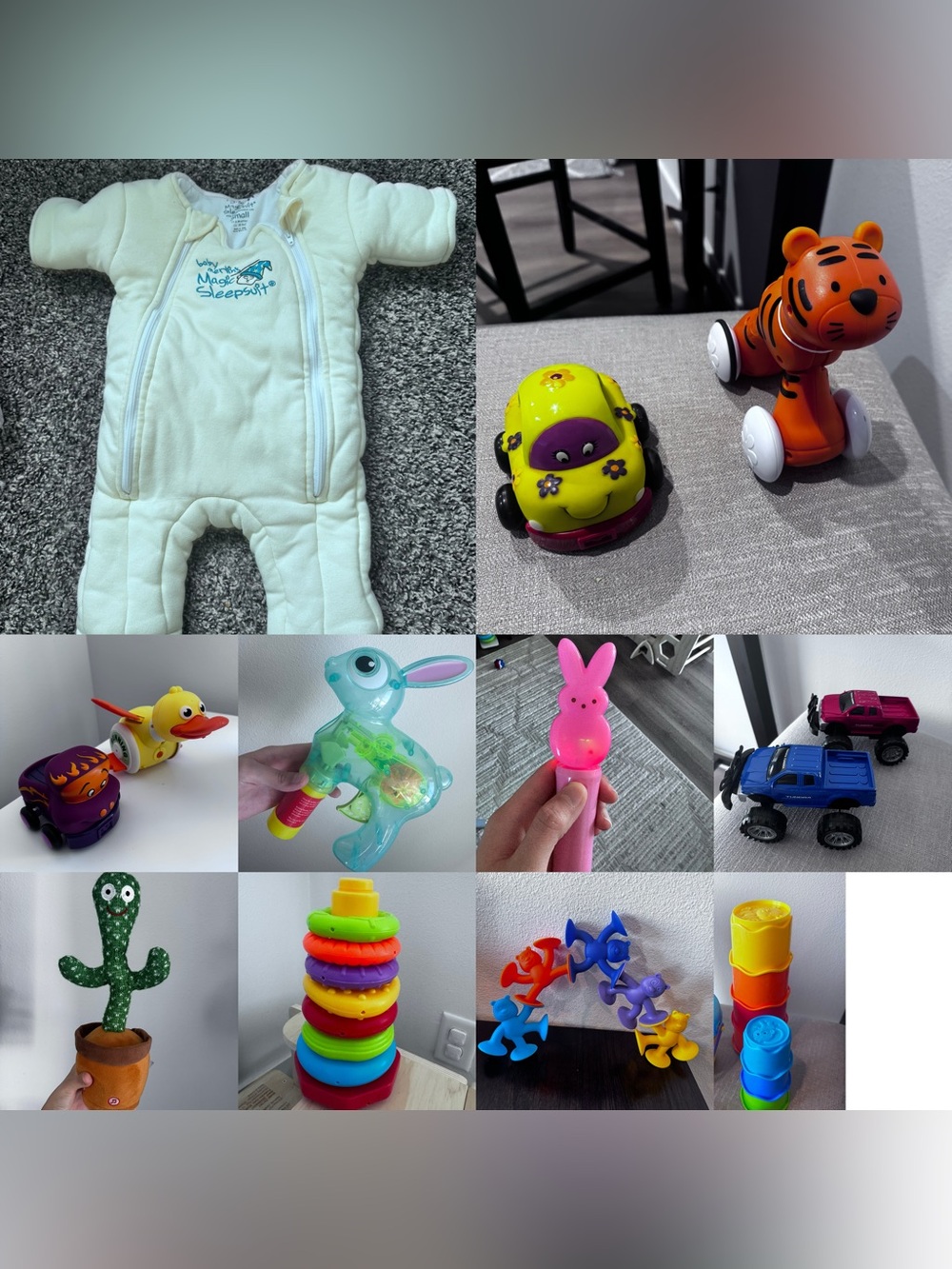 Magic sleepsuit sleep sack and toys